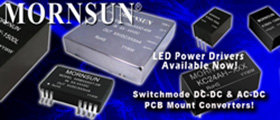 Mornsun DC-DC and AC-DC PCB Converters.
