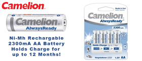 Camelion 2300mA Ni-Mh Battery