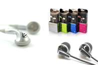 Earphones for MP3 Players, Ipods, Blackberry's and other Smart or Media Phones. Some are available with Microphones for computer use