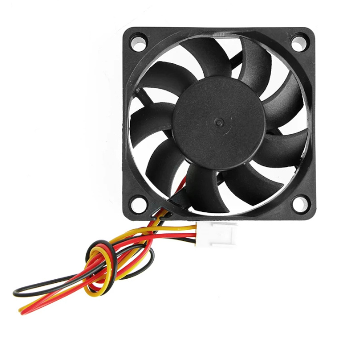 XY8025B12MF - 3-WIRE 12VDC BALL AXIAL FAN 80sqx25mm 24CFM TERM