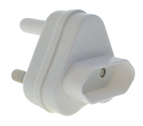 G0295 - 2-PIN EUROMATE ADAPTOR PLUG 3 PIN SA PLUG TO 2 PIN 5A