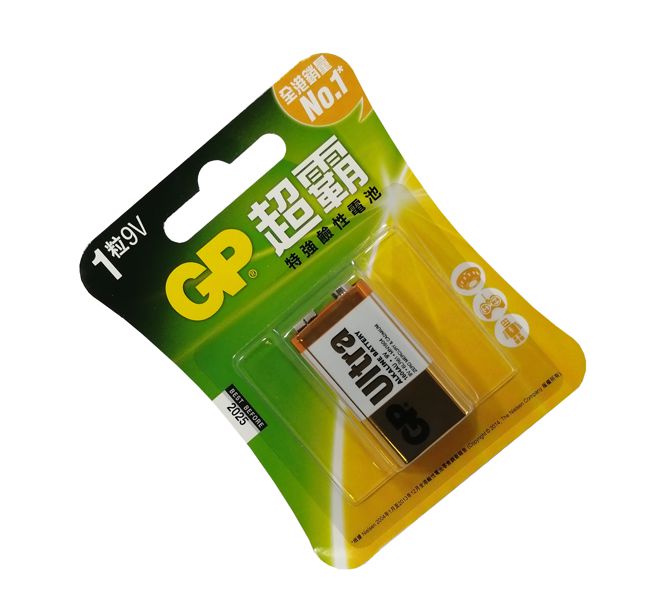 GP1604AU-2L1 - PP3=9V=BATTERY ALKALINE ULTRA 1/PACK